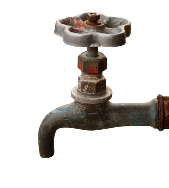 Old tap on white background. — Stock Photo, Image