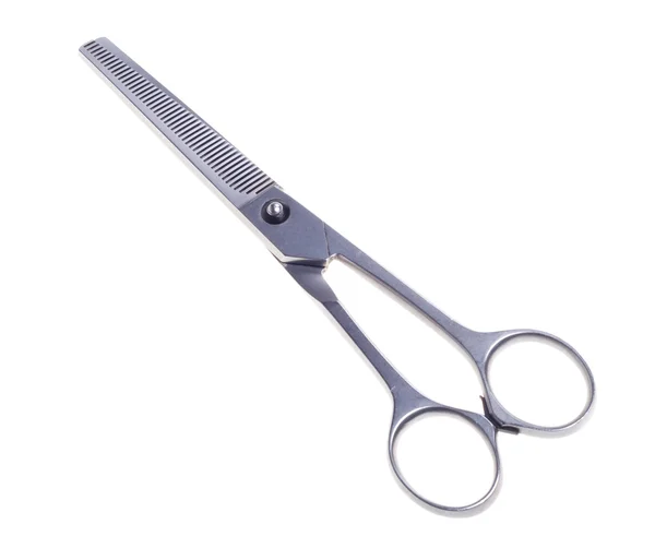 Hairdressing scissors isolated on a white background. — Stock Photo, Image