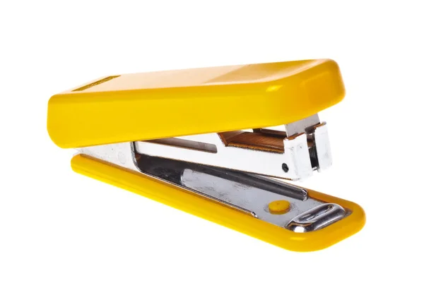 Yellow stapler (isolated). — Stock Photo, Image