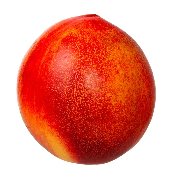 Fresh red peach isolated on a white background. — Stock Photo, Image
