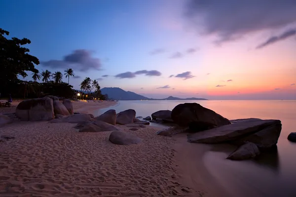 Sunrise at Lamai beach — Stock Photo, Image