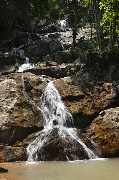 stock image Waterfall on Koh Samui island