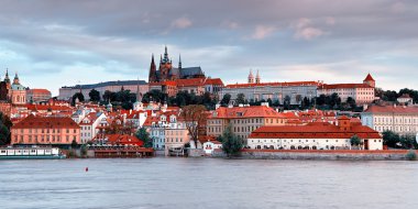 Panorama of old Prague clipart