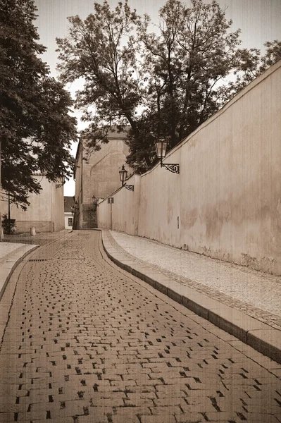 Old Prague street — Stock Photo, Image