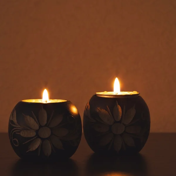 Brennende Kerzen — Stockfoto