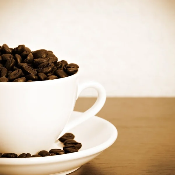 Kaffebönor cup — Stockfoto