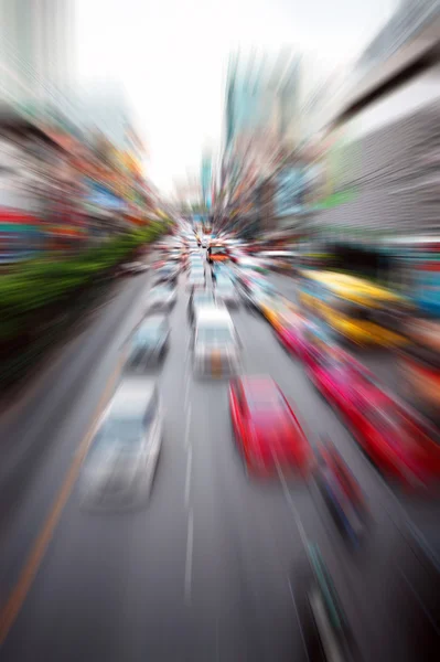 Schnelle Autos in Bewegung — Stockfoto