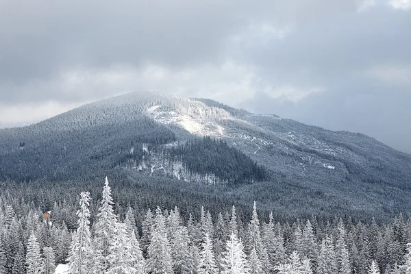 Inverno montanha vale paisagem — Fotografia de Stock