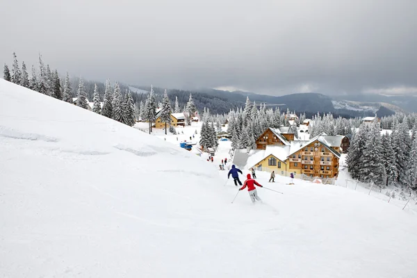 stock image Winter skiing resort