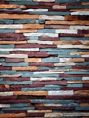 Colorful stone wall texture clipart