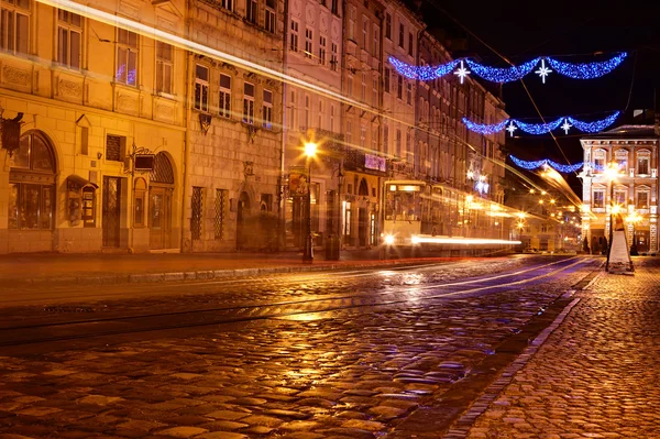 Semafori nella vecchia città europea — Foto Stock