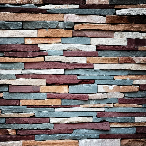 Ściana kamień kolorowy tekstury — Zdjęcie stockowe