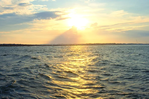 宁静海滩日落 — 图库照片
