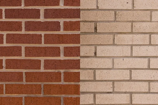 Mur avec différentes briques de couleur — Photo