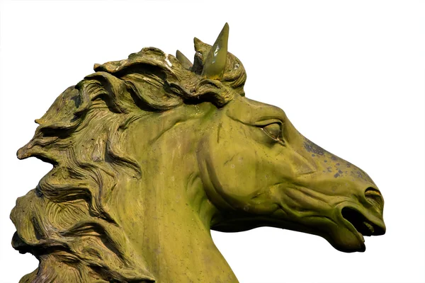 Bronzová socha koně — Stock fotografie