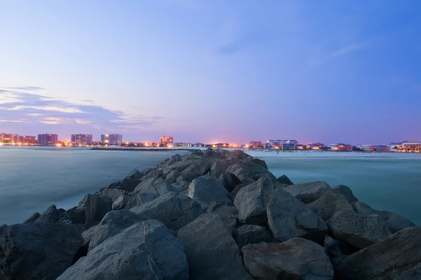 stock image Destin city after sunset