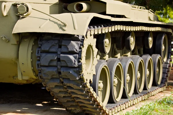 stock image Detail of vintage american M24 tank