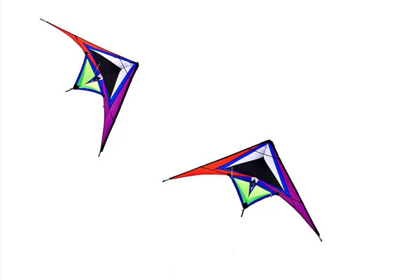 Kolorowy trójkąt włókienniczych latawce — Zdjęcie stockowe
