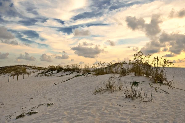 Sand dune at sunset time — Stock Photo, Image