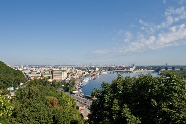 Panorama of Kyiv clipart