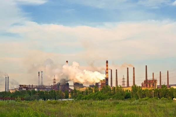 A szén égető erőmű — Stock Fotó