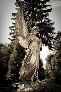 Statue of an angel clipart