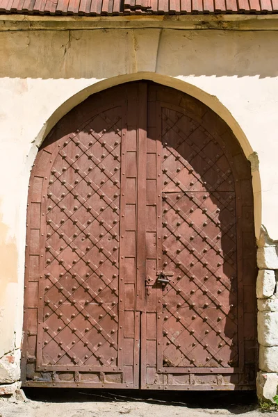 Zbliżenie obraz starożytnych drzwi — Zdjęcie stockowe