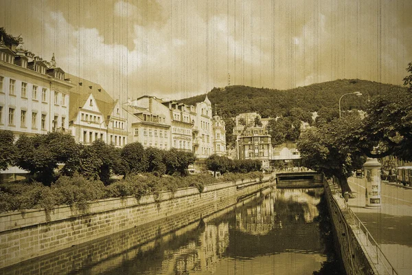 stock image Water canal in Karlovy Vary