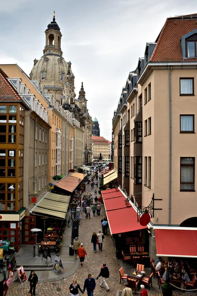 Dresden dar sokak — Stok fotoğraf