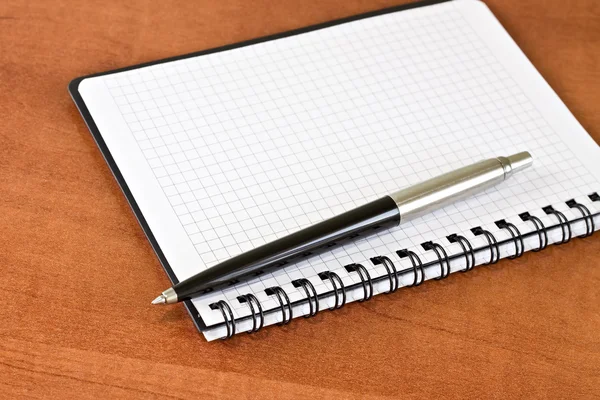 Zakelijke zak planner en pen — Stockfoto