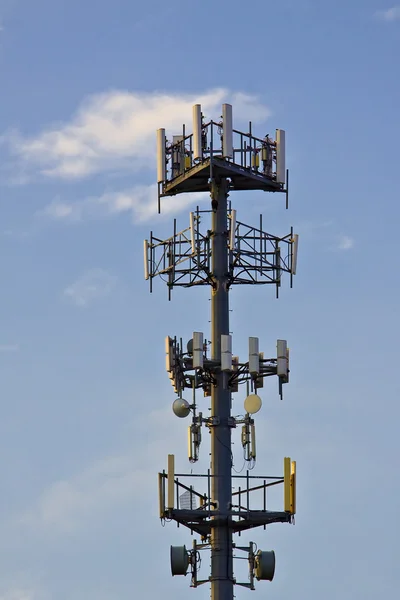 stock image Cellular antenna over blue sky