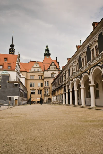 Old cobbled streets of Dresden — Stock Photo, Image