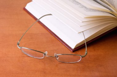 Book and Glasses clipart