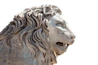 Head of a Lion sculpture clipart