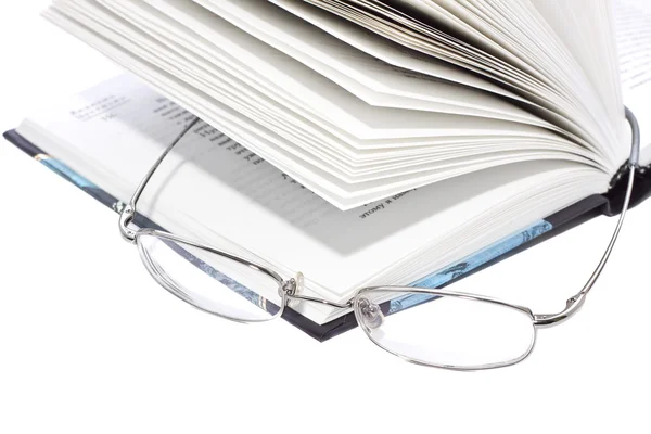 Book and glasses — Stock Photo, Image