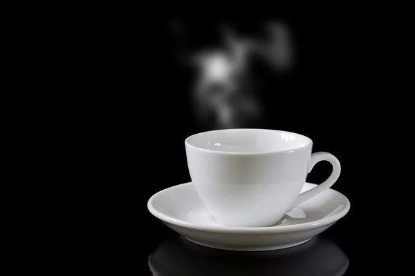 Чашка кави з парою — стокове фото