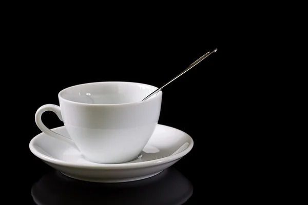 Tasse blanche de café — Photo
