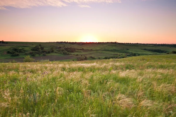 stock image Evening countryside landscape