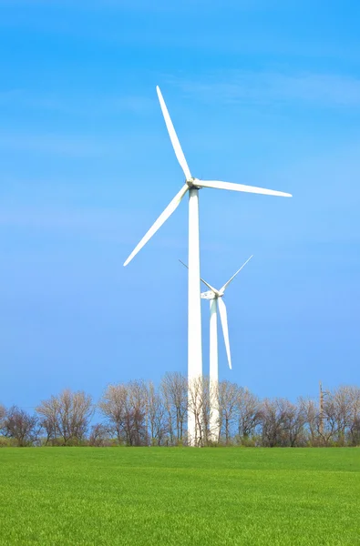 Moc turbin wiatrowych — Zdjęcie stockowe
