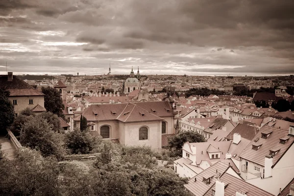 Ретро-стилі фото старої частини міста Прага — стокове фото