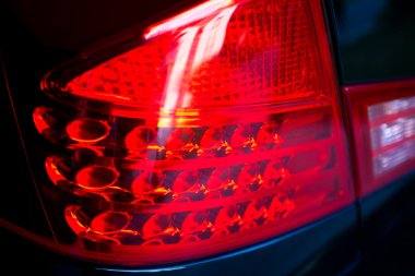 Car red brake light clipart