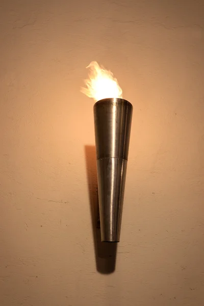 Torch on the wall — Stock Photo, Image