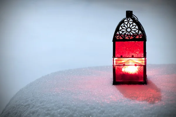 Burning lantern — Stok fotoğraf