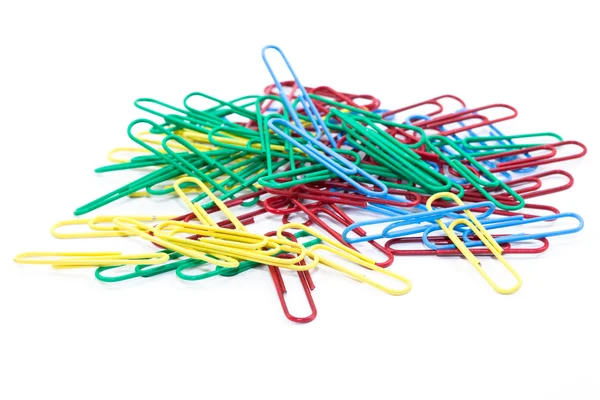 stock image Multi-colored paper clips