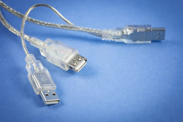 Avvicinamento dei cavi USB — Foto Stock