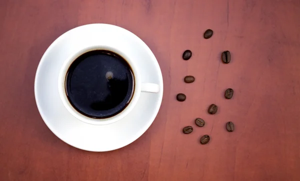 Chávena branca de café — Fotografia de Stock