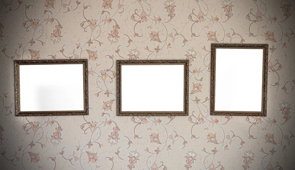 Three vintage frames — Stock Photo, Image