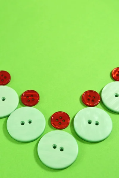 Zöld és piros gombokat, jó ötlet? — Stock Fotó