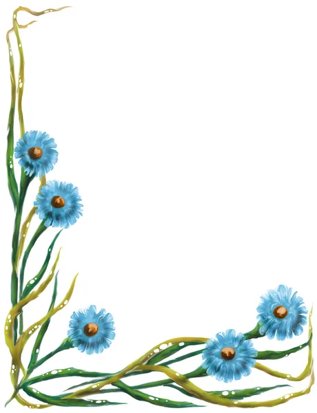 Decoratieve bloemen achtergrond. — Stockfoto