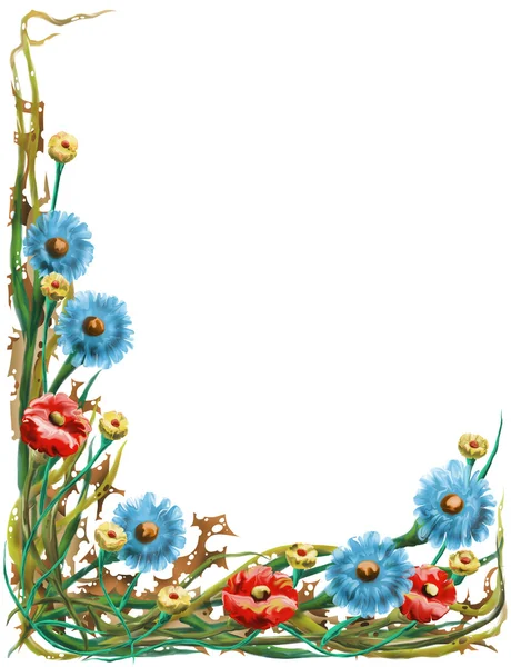 Fundo floral decorativo — Fotografia de Stock